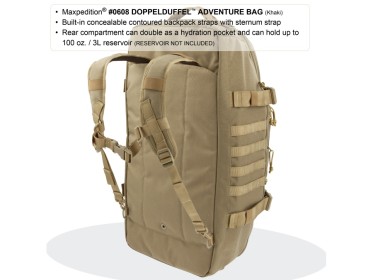 Maxpedition DoppelDuffel Adventure Bag - schwarz