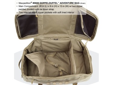 Maxpedition DoppelDuffel Adventure Bag - schwarz