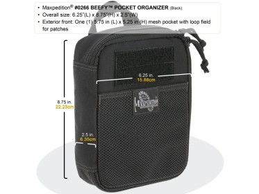 Maxpedition Beefy Pocket Organizer - schwarz