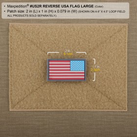 Maxpedition Reverse USA Flag Patch Small - arid