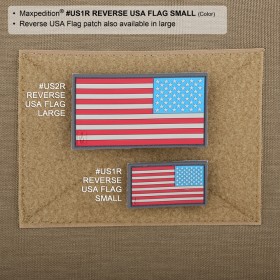 Maxpedition Reverse USA Flag Patch Small - arid