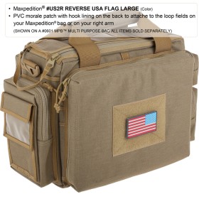 Maxpedition Reverse USA Flag Patch Large - full color