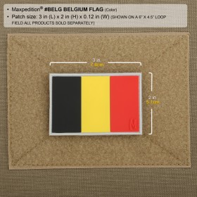 Maxpedition Belgium Flag Patch - full color