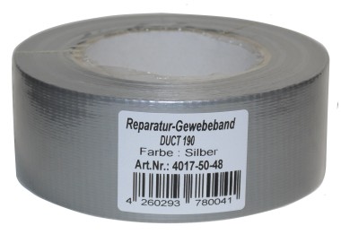 Priotec Duct Tape - silbergrau - 50m