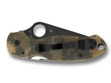 Spyderco Para 3 Camo Black Blade