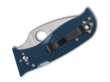 Spyderco Lil Temperance 3 Lightweight K390 Blue PlainEdge