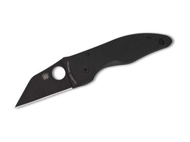 Spyderco MicroJimbo G10 Black Blade PlainEdge