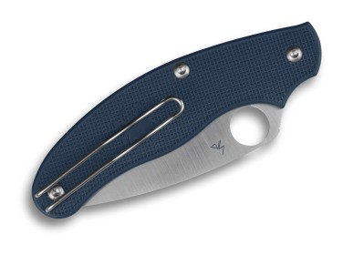 Spyderco UK Penknife CPM SPY27 FRN Blue PlainEdge