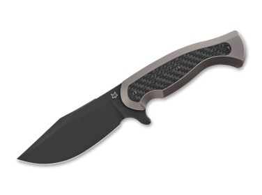 Fox Knives East Wood Tiger Titanium CF