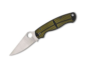 Spyderco Para Military 2 Salt Yellow & Black CPM MagnaCut PlainEdge