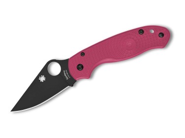 Spyderco Para 3 Lightweight Pink Black Blade PlainEdge