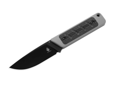 Kizer Smolt G10 Grey Micarta Black
