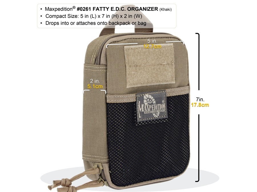 Maxpedition Fatty Pocket Organizer Schwarz 
