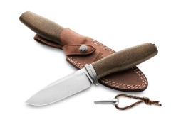 LionSteel Acha Green Burlap Micarta